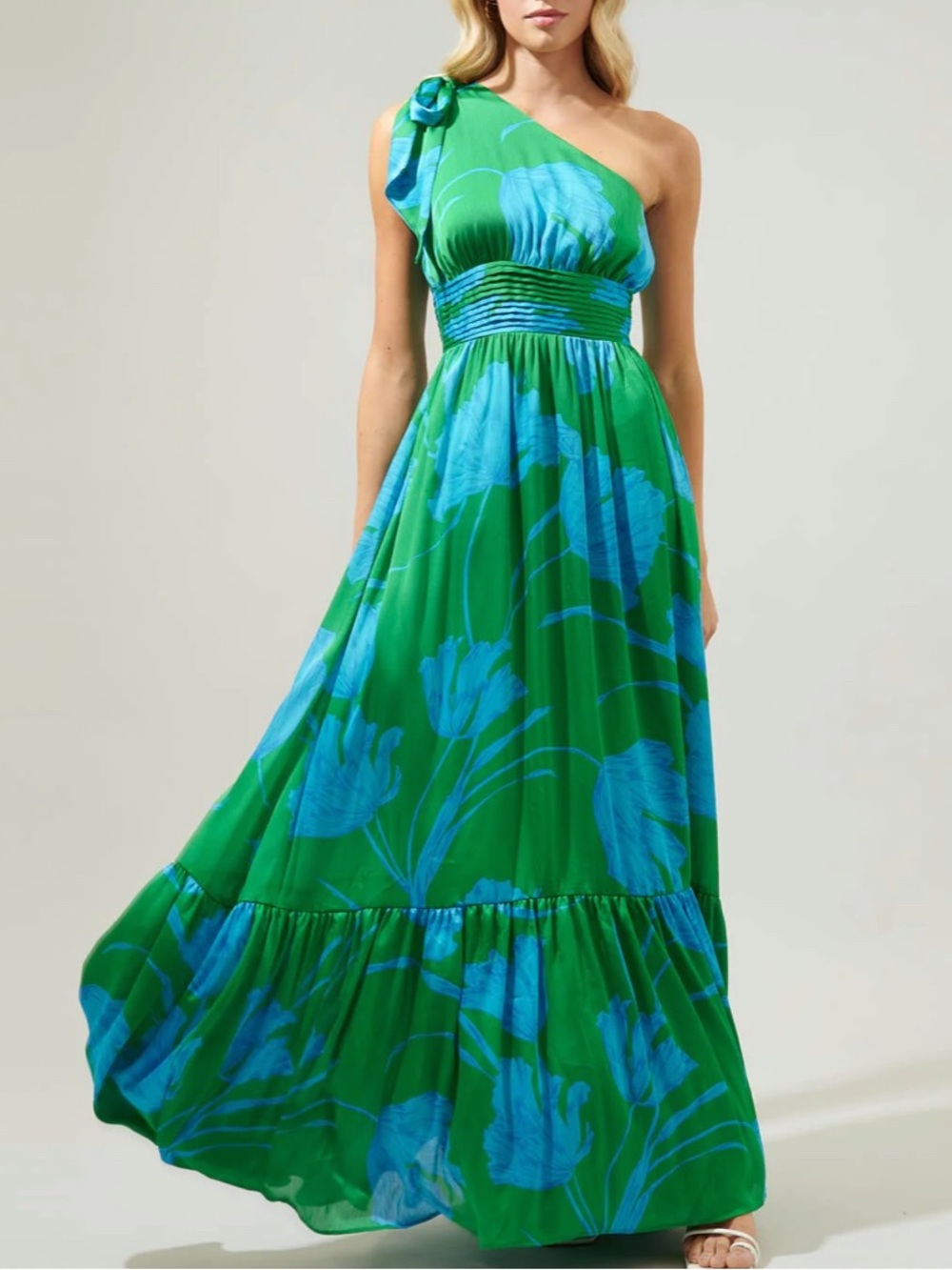 Sugarlips Seamoss Floral Bayou maxi dress 
Size L
NWT
Green